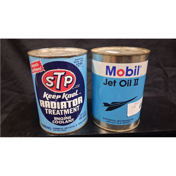 Pair of vintage oil cans