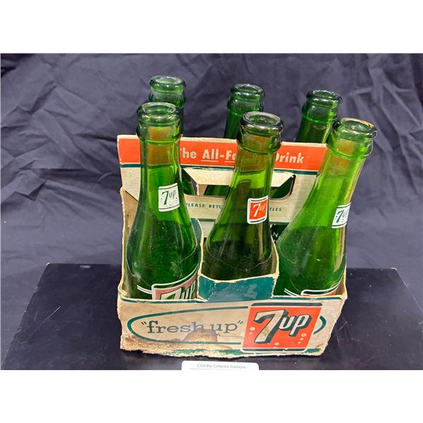 1950s 7up 6 pack, bottled Vancouver, Trail, Nanaimo & Kenora Ont