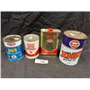 Image 1 : 4 vintage tins, Texaco, Gulf, Dupont