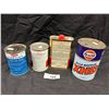 Image 2 : 4 vintage tins, Texaco, Gulf, Dupont