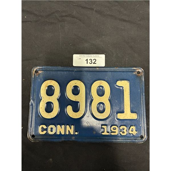 1934 Connecticut license plate