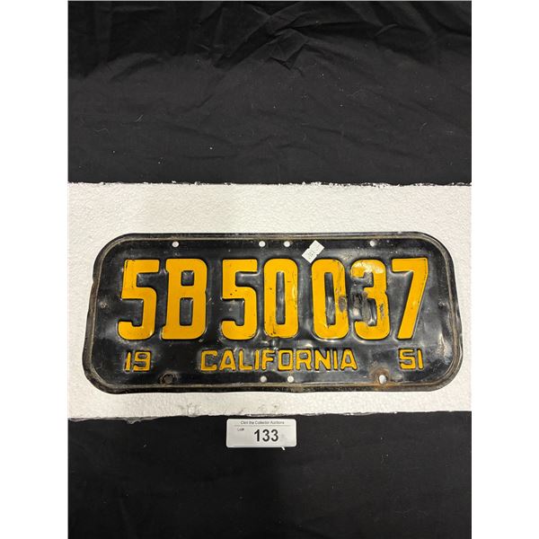 1951 California license plate