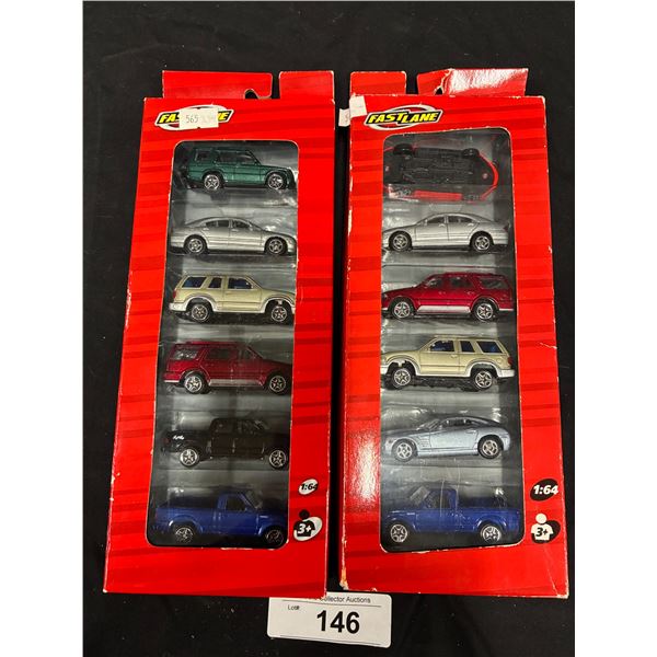 2 new boxes of Fast Lane cars, 6 in each