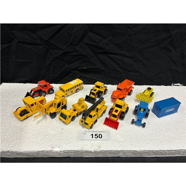 12 Matchbox die cast tractors