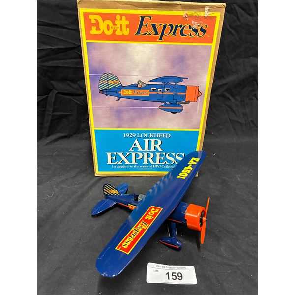 NIB highly detailed 1929 Lockheed Air Express coin bank plane