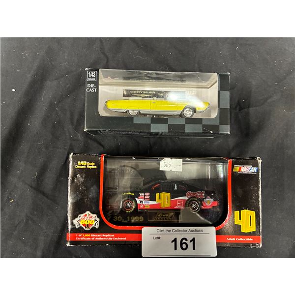 2 1:43 scale die cast cars