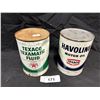 Image 1 : 2 quart cans Texaco & havoline