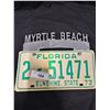 Image 1 : 1973 Florida license plate with Myrtle Beach topper