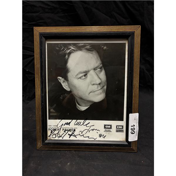 Simply Irresistable framed autographed picture Robert Palmer 11"x10"