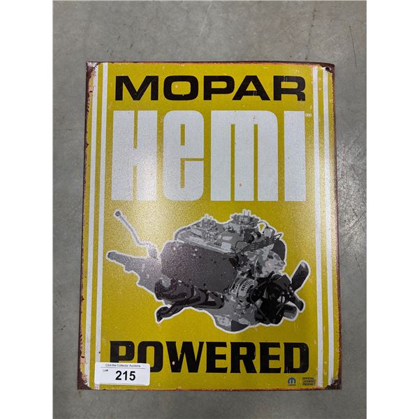 Tin Hemi sign 16"x12"