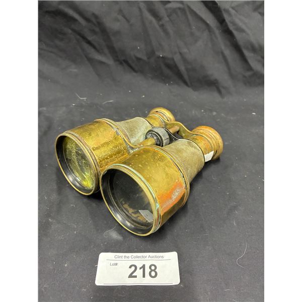 Vintage brass binoculars 6"