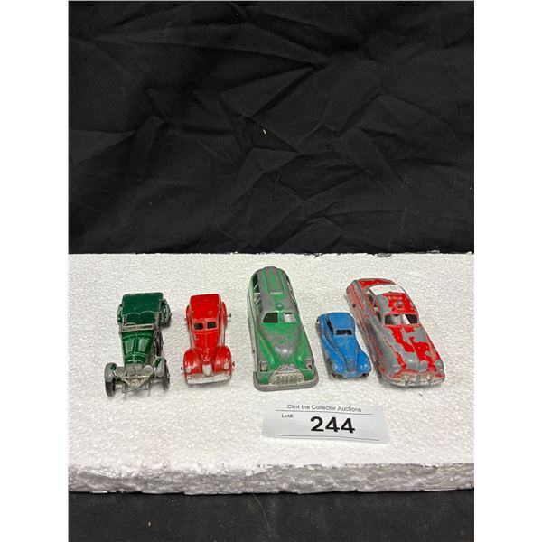 5 die cast vehicles