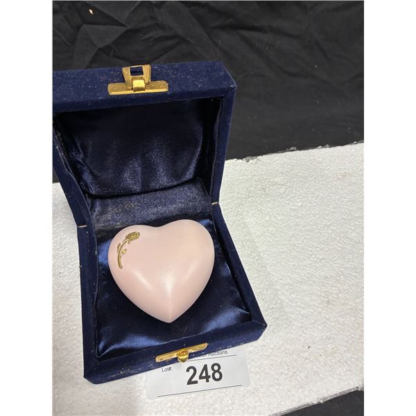 Heart in a box, box is 4"
