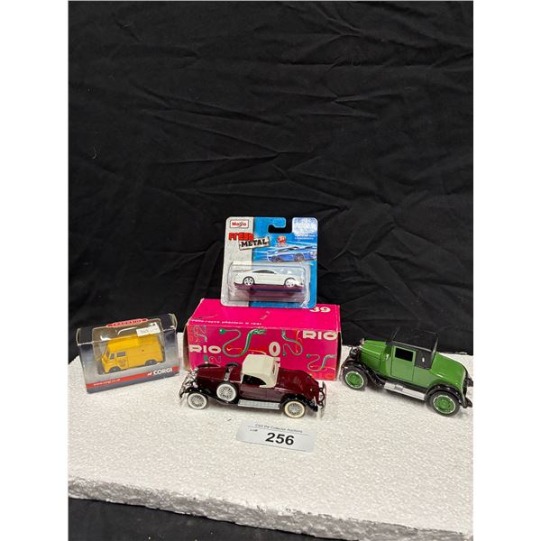 4 vintage die cast vehicles