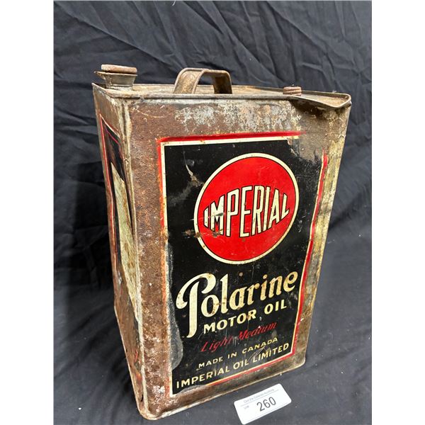 Vintage motor oil can Imperial