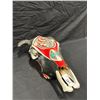 Image 1 : Hand painted cow skull 19"