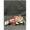 Image 3 : Hand painted cow skull 19"