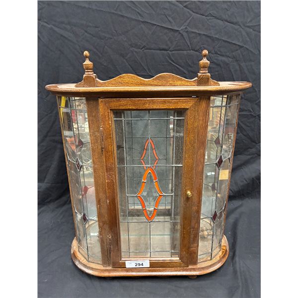 Fancy glass display cabinet 24"x22"x5"