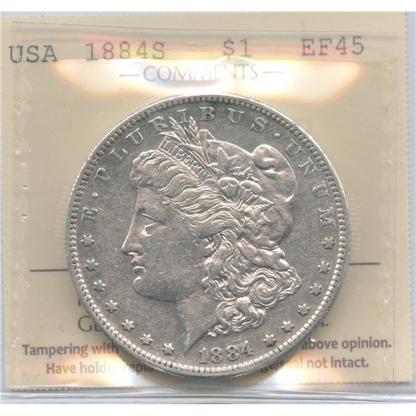 1884s USA Silver Dollar