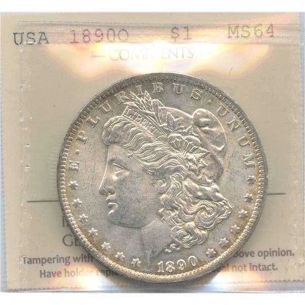 1890-O USA Silver Dollar