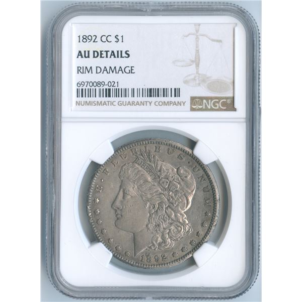 1892cc USA Silver Dollar