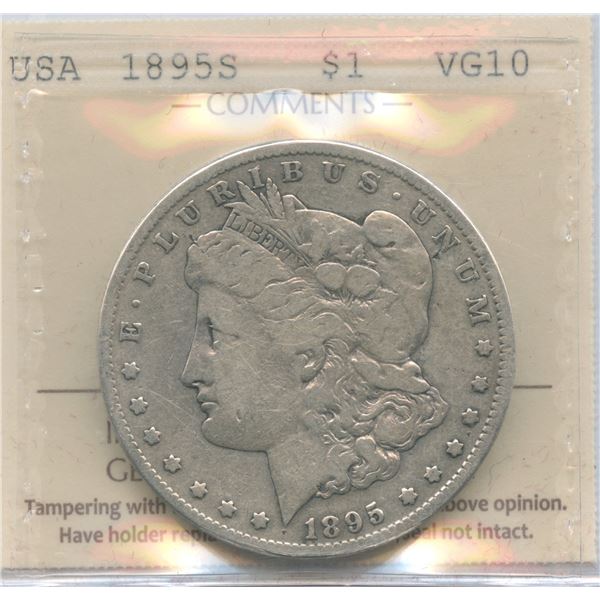 1895s USA Silver Dollar