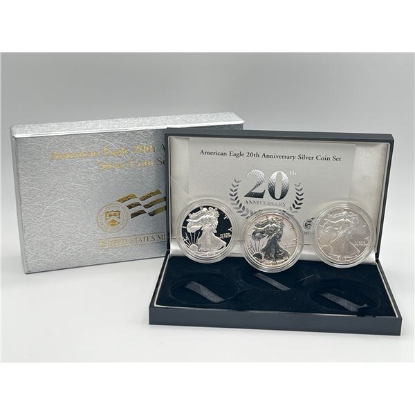 USA - 2006 American Silver Eagle 20th Anniversary Silver Coin Set