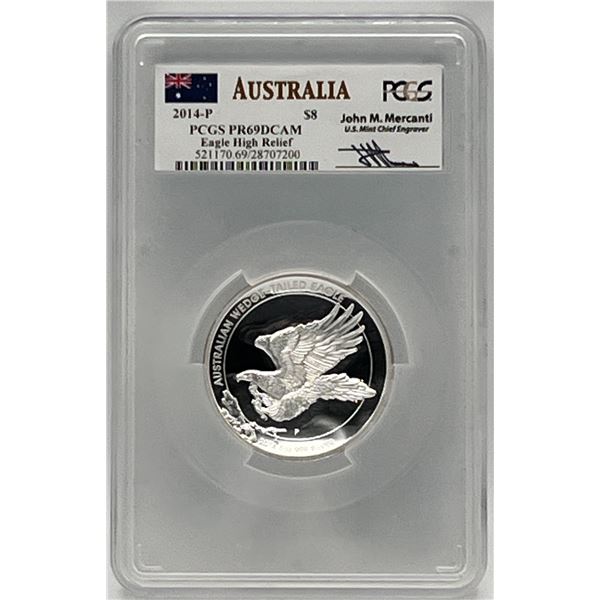 Australia - 2016 $8 Wedge Tailed Eagle High Relief - 5oz