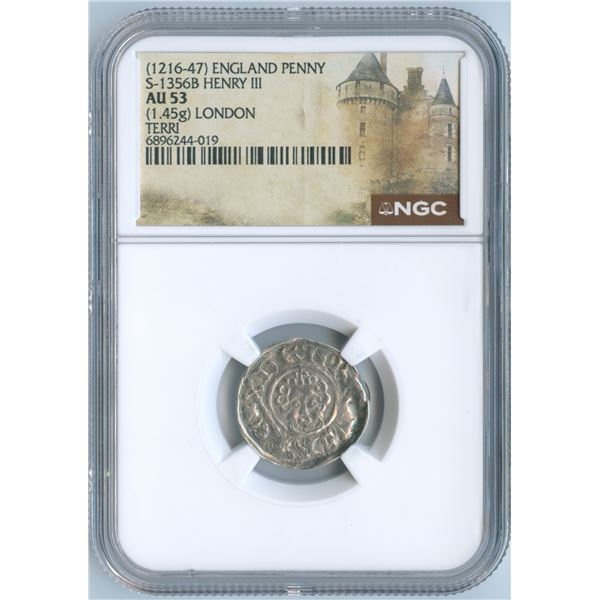 1216-47 England Silver Penny S-1356B Henry III