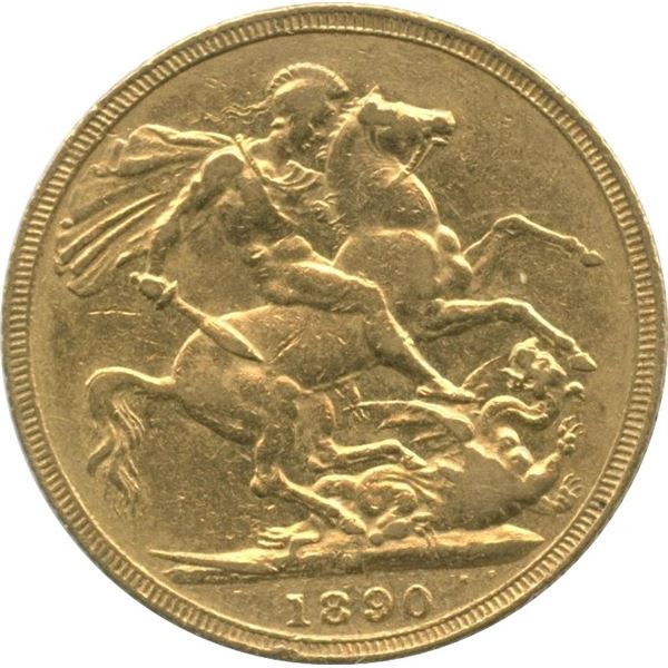 1890 Gold Sovereign