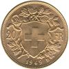 Image 1 : 1949B Switzerland 20 Franc Gold