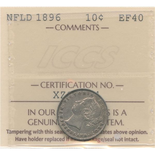 1896 Newfoundland Ten Cents