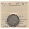 Image 1 : 1865 Newfoundland Twenty Cents