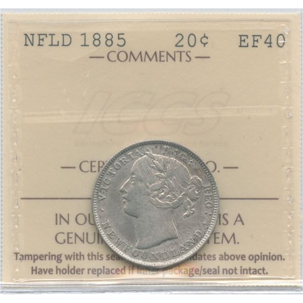 1885 Newfoundland Twenty Cents
