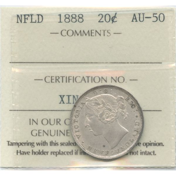 1888 Newfoundland Twenty Cents