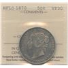 Image 1 : 1870 Newfoundland Fifty Cents