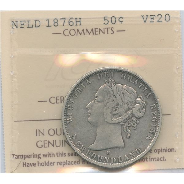 1876H Newfoundland Fifty Cents