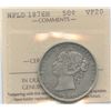 Image 1 : 1876H Newfoundland Fifty Cents