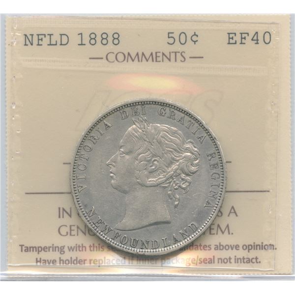 1888 Newfoundland Fifty Cents