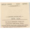 Image 4 : 1888 Newfoundland Fifty Cents