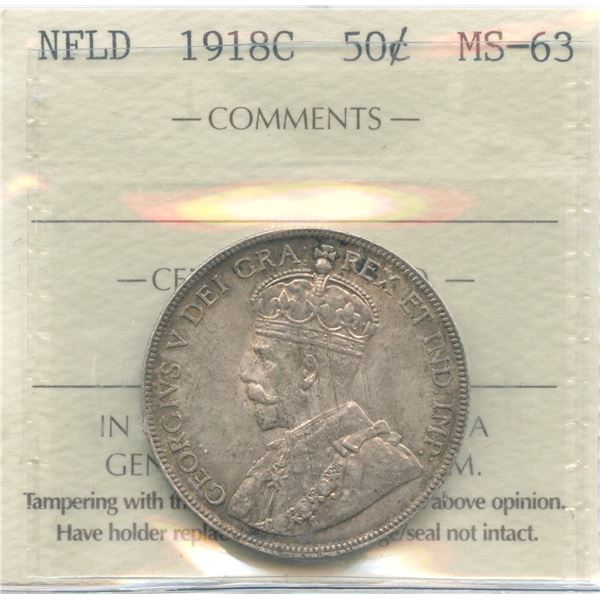1918C Newfoundland Fifty Cents