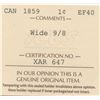 Image 3 : 1859 One Cent - Wide 9/8