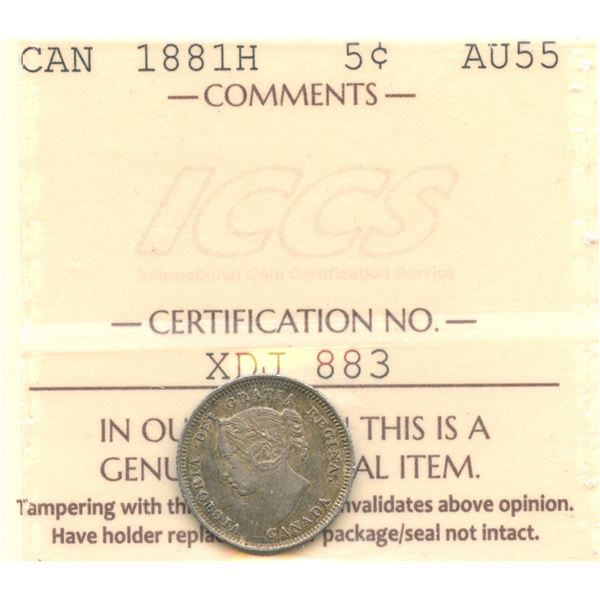 1881H Five Cents