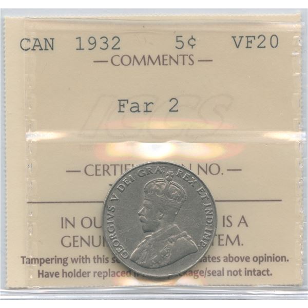 1932 Five Cents - Far 2