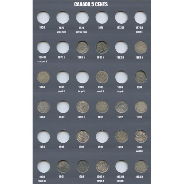 Canada Five Cents Collection