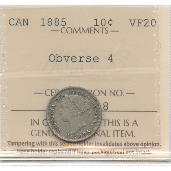 1885 Ten Cents