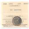 Image 1 : 1891 Ten Cents - 22 Leaves