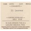Image 4 : 1891 Ten Cents - 22 Leaves