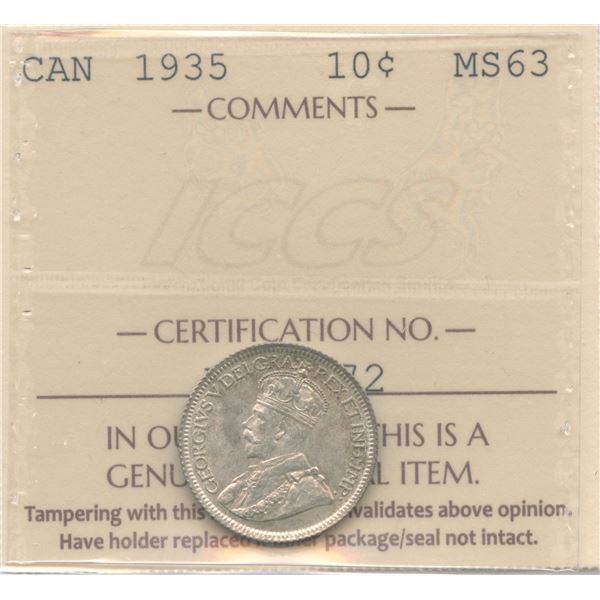 1935 Ten Cents