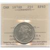 Image 1 : 1874H Twenty-Five Cents